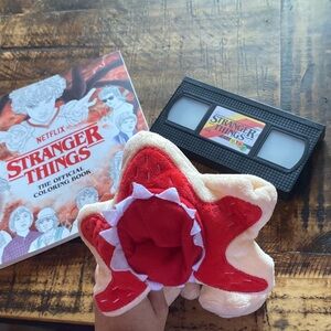 Stranger Things Plush, VHS light and Coloring Book Set